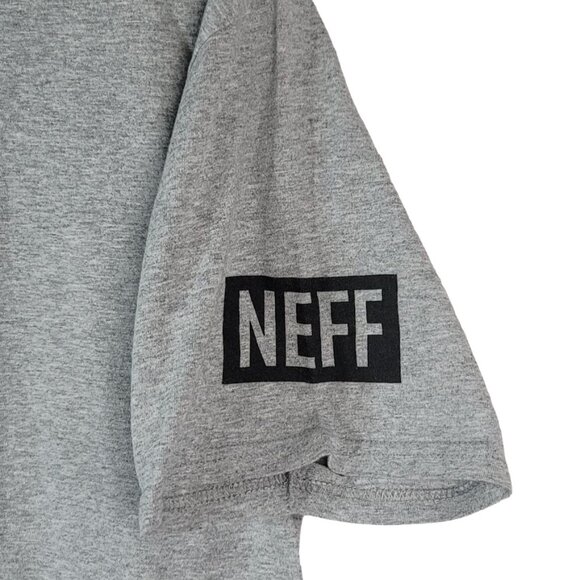 Disney Neff T Shirt Gray Large Floral Shrug Too Many People Grow Up Mickey Mouse - Picture 5 of 7